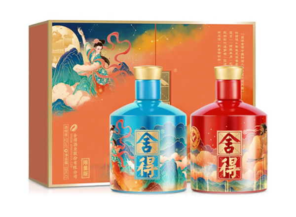 达州舍得酒回收艺术·舍得（追天者 夸父+嫦娥）