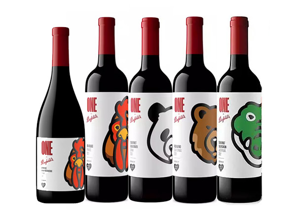 达州回收奔富红酒奔富一号1号Penfolds ONE潮流联名Human Made中国熊猫加州棕熊法国雄鸡澳洲鳄鱼