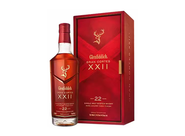 达州回收格兰菲迪22年璀璨珍藏版威士忌700ml礼盒装Glenfiddich XXII苏格兰威士忌