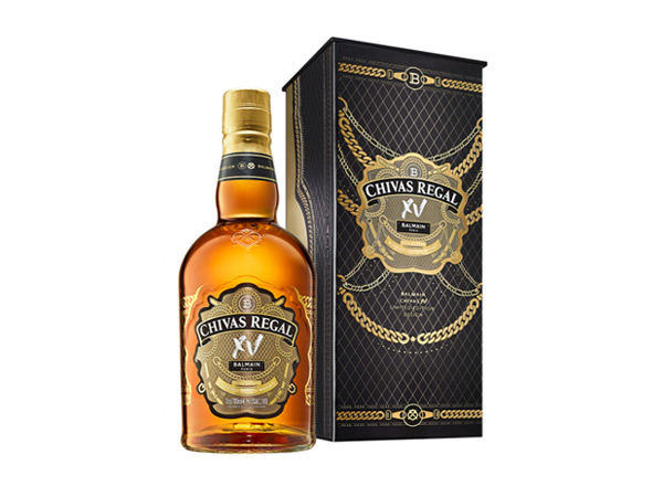 达州芝华士15年回收Chivas Regal XV Balmain巴尔曼联名限定版700ml苏格兰调配型威士忌洋酒