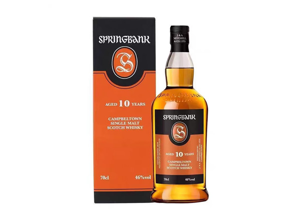 达州收购云顶10年威士忌SpringBank云顶10年700ml回收洋酒行货