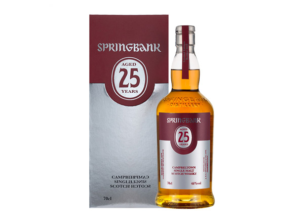 达州云顶25年回收云顶威士忌SpringBank 46度坎贝尔镇苏格兰单一麦芽700m进口洋酒威士忌