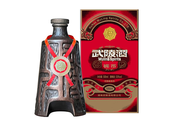 达州回收武陵酒裤币53度酱香型白酒500ml/1L礼盒装裤币武陵酒收购