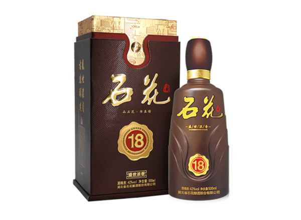 达州石花盛世浓香18年回收石花十八年份酒